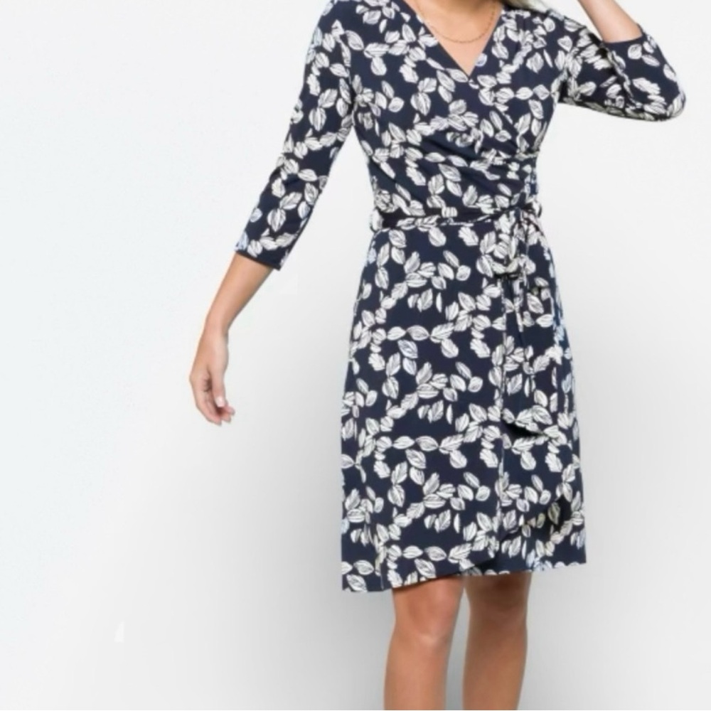 41 Hawthorn Floral Faux Wrap Maxi Knit Dress Size M